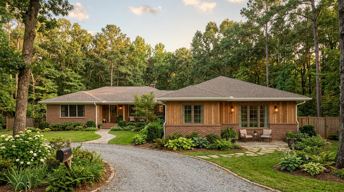 Finished custom home addition on a wooded lot in Chelsea, AL Finished custom home addition on a wooded lot in Chelsea, AL